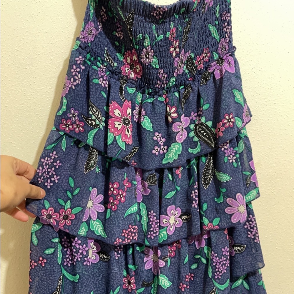Beautiful American eagle flare dress, strapless, backless